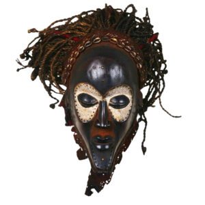 African Chokwe Tribal Mask from Congo