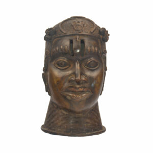 Bronze Ife Head Sculpture | African Bronze Bust | African Art