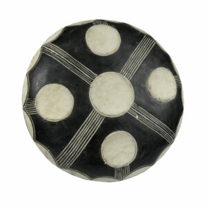 African Zulu Shield | African Tribal Art | Round Carved Shield